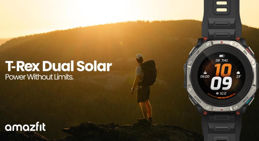 Amazfit T-Rex Dual Solar néven jött az egyik legérdekesebb túraóra
