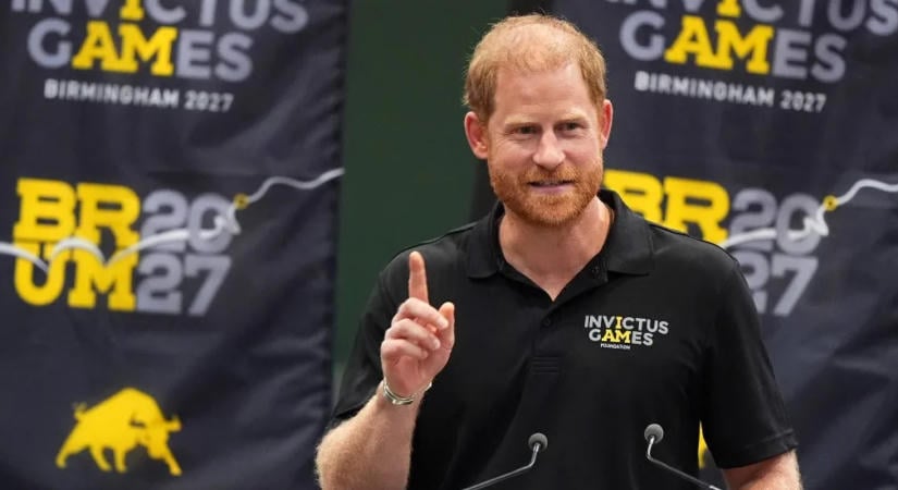 Harry herceg gyerekekkel pickleballozott Birminghamben