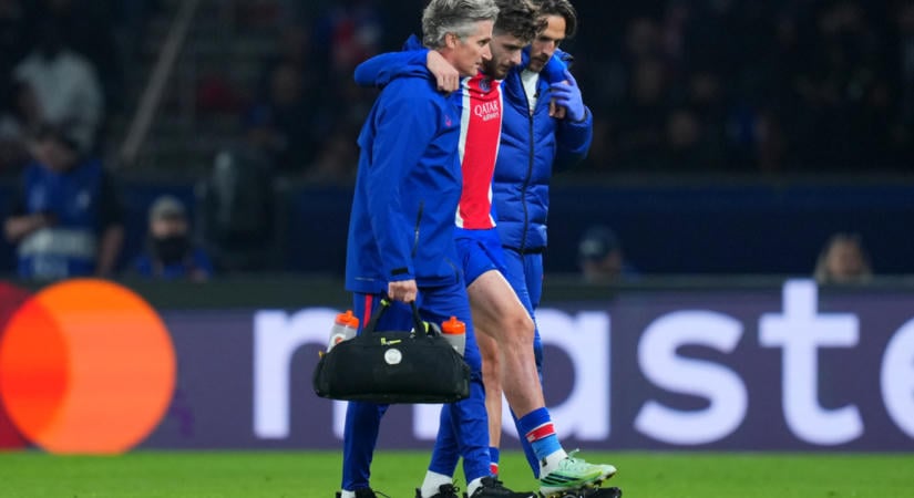 Rossz hír a PSG-nek: Khvicha Kvaratskhelia súlyos sérülést szenvedett