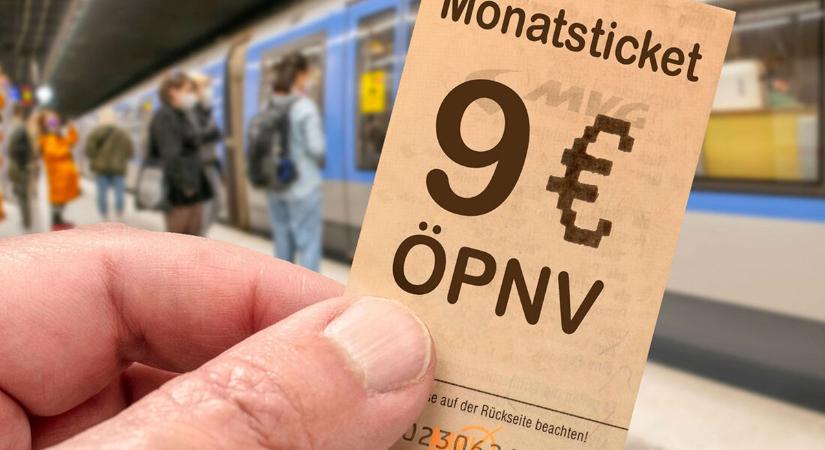 A németek 9 eurós havi bérletet vezetnek be az összes tömegközlekedési eszközre
