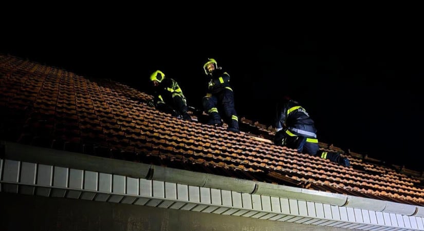 Letépett háztetőkhöz és kidőlt fákhoz riasztották a tűzoltókat Nagyszombat megyében