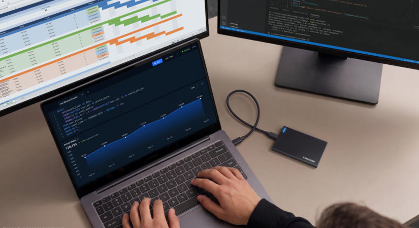 A GamesCom 2026 alkalmából USB4 portos külső SSD meghajtókat villantott a Samsung