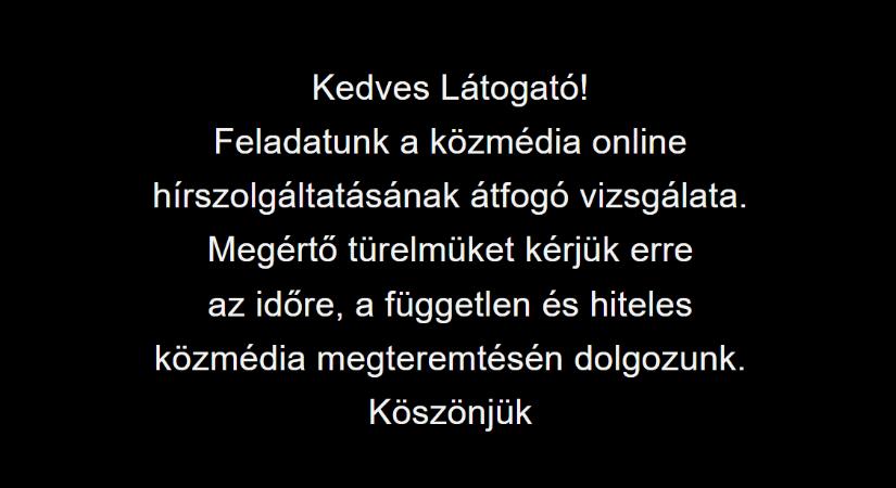 Új üzenettel frissült a hirado.hu címlapja