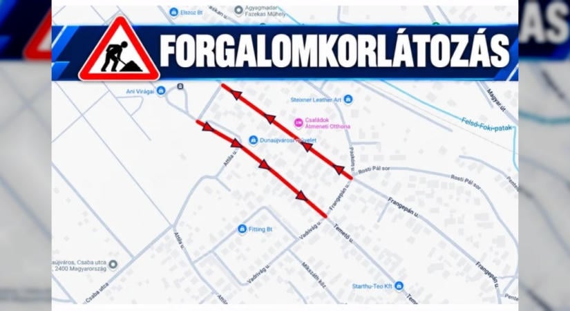 Forgalmi rend változások lépnek életbe Dunaújvárosban a temető környékén