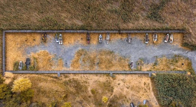 Túl a nádason – drámai fotókon mutatta meg a kiszáradó Velencei-tó rejtett arcát egy magyar fotográfus