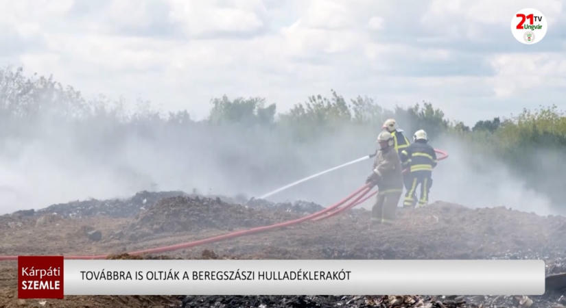 Továbbra is oltják a Beregszászi hulladéklerakót (videó)
