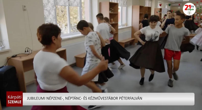 Jubileumi népzene-, néptánc- és kézművestábor Péterfalván (videó)
