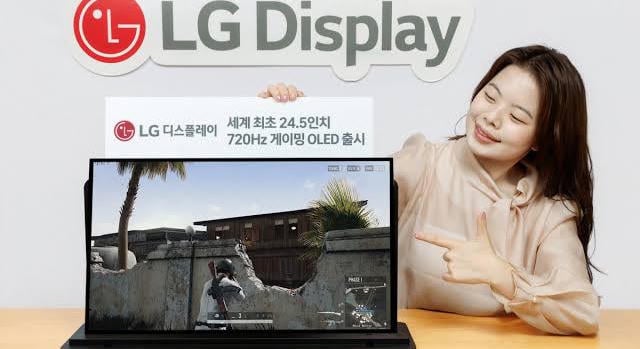Az LG Display egy speciális, kifejezetten eSportolóknak kifejlesztett 720 Hz-es OLED panellel rukkolt elő