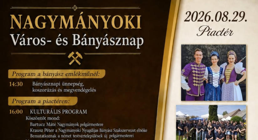 Nagymányoki Város- és Bányásznap 2026
