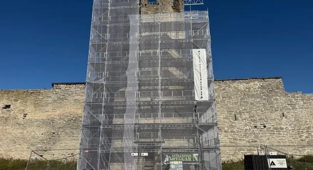 Megkezdődött Visby középkori városfalának újabb állagmegóvása