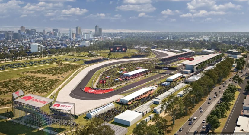343 km/órával tér vissza a történelem: ilyen lesz Adelaide új MotoGP-pályája
