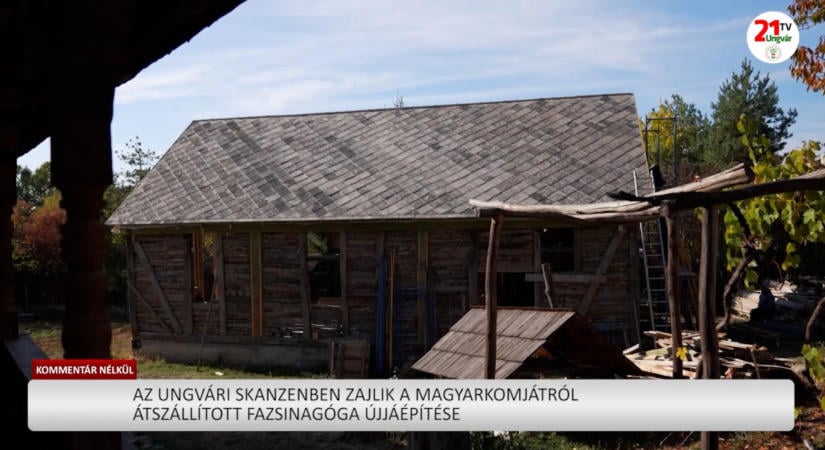 Kommentár nélkül (2026. 10. 19.) – Az ungvári skanzenben zajlik a Magyarkomjátról átszállított fazsinagóga újjáépítése – videó