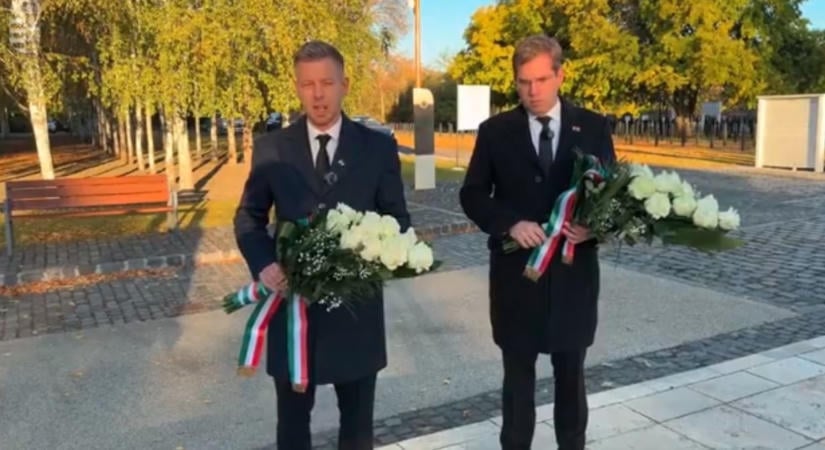 A 301-es parcellában kezdte a napot Magyar Péter