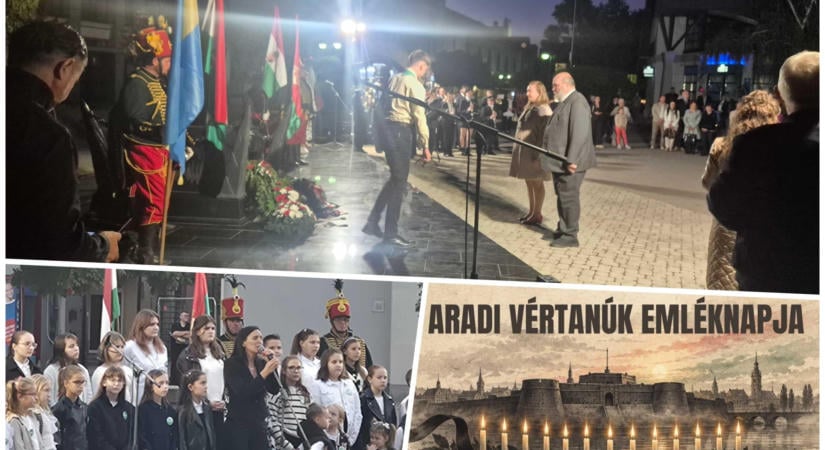 Az aradi vértanúkra emlékeztek Dunaszerdahelyen
