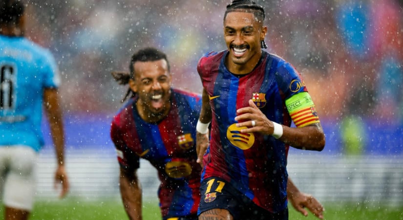Raphinha Messi és Ronaldo csúcsát ostromolja