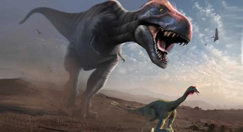 Négy lábnyom is árulkodik a 4 méter magas dinoszaurusz mozgásáról