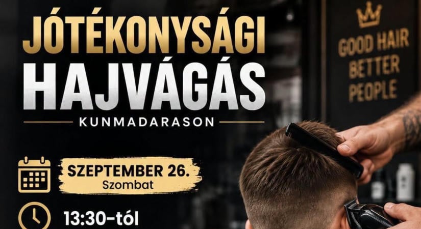 Becsületkasszával vágnak hajat Kunmadarason, jó helyre kerül minden forint