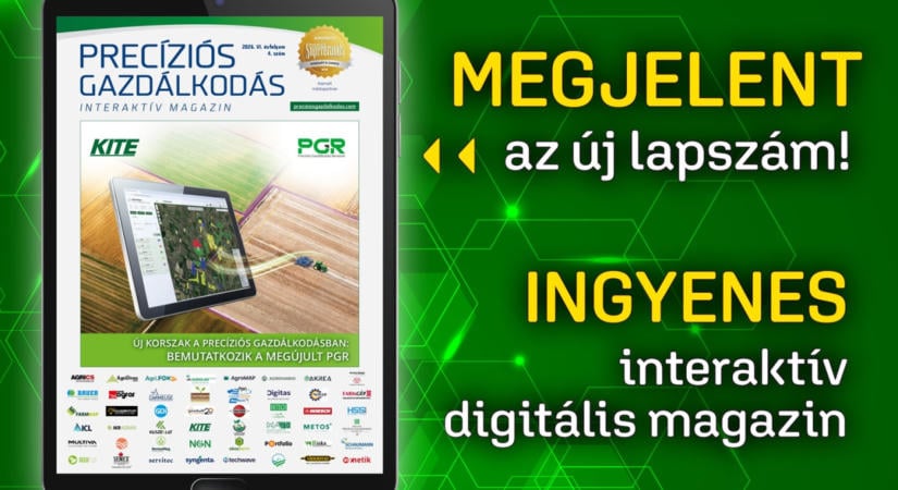 Ingyenesen elérhető a Precíziós Gazdálkodás Interaktív Magazin új száma!