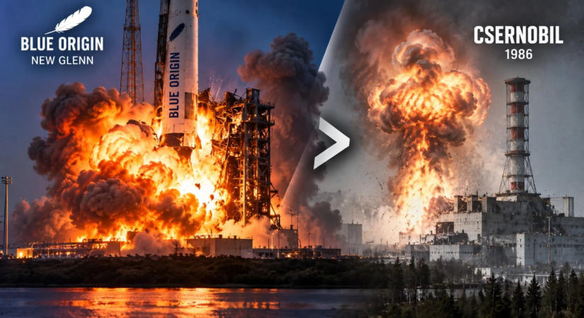 Csernobilnál is nagyobbat robbant Jeff Bezos rakétája