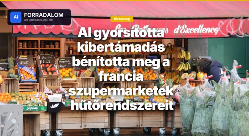 AI gyorsította kibertámadás bénította meg a francia szupermarketek hűtőrendszereit