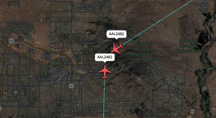 Azonos hívójellel repült az American Airlines két gépe ugyanabban a szektorban