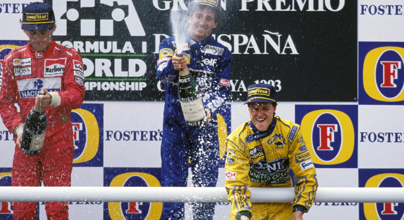 Megismételhetetlen dobogó az F1-ben: a pillanat, amikor Senna, Prost és Schumacher állt egymás mellett