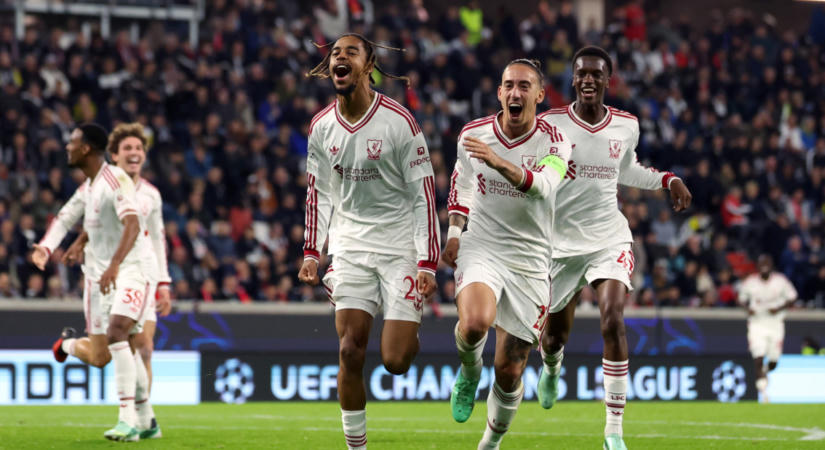 Szoboszlai nélkül is fölényes BL-sikert aratott a Liverpool Linzben