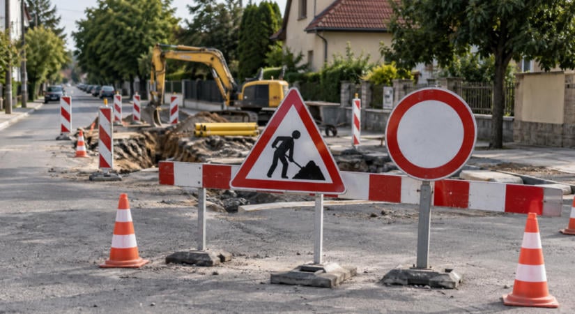 Gázvezetékjavítás miatt hétfőn lezárják az Angster József utca egyik kereszteződését
