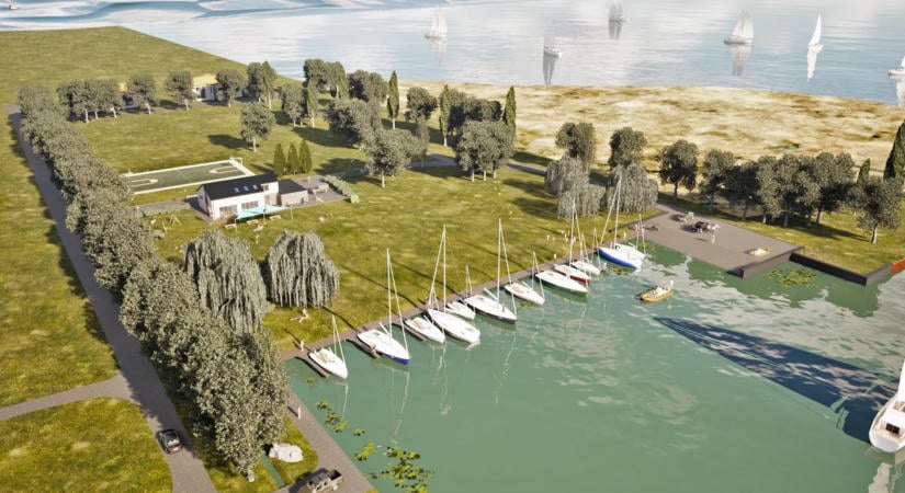 Új korszak a Balatonon: Átalakítják a balatonmáriafürdői kikötőt a nagyobb hajó érkezése miatt