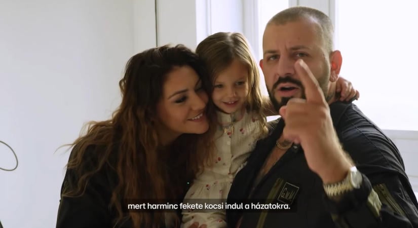 G.w.M és Kulcsár Edina így búcsúzkodott a hajtóvadászat előtt a kislányuktól