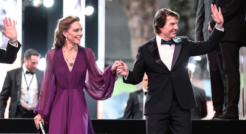 Szigorúan tilos, Tom Cruise mégis megtette Katalinnal: a hercegné reakciója mindent vitt! (fotók)