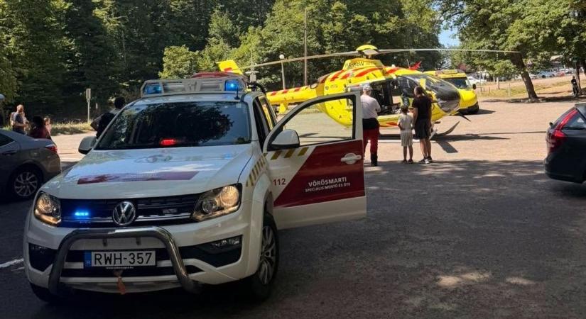 Mentőhelikopter szállt le a Mátrában: pillanatok alatt vált súlyossá a helyzet