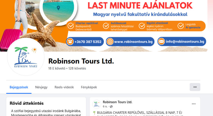 Másodszor is befuccsolt a bolgár tengerpart specialistája a Robinson Tours