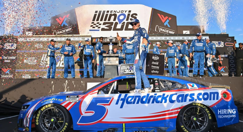 Kyle Larson nyerte a NASCAR Cup drámákkal teli és totál bolond gatewayi futamát