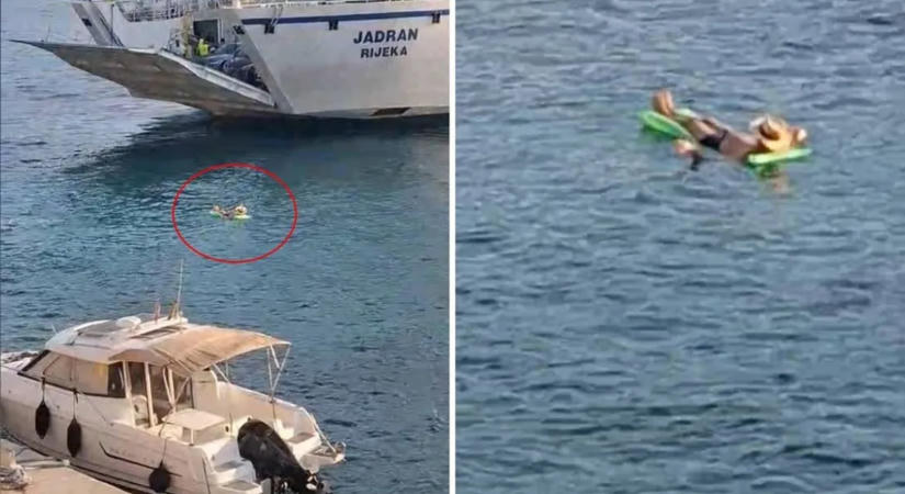 Nem sokon múlt a tragédia: gumimatracos magyar turista okozott káoszt Horvátországban - fotó