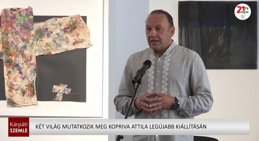 Két világ mutatkozik meg Kopriva Attila legújabb kiállításán (videó)