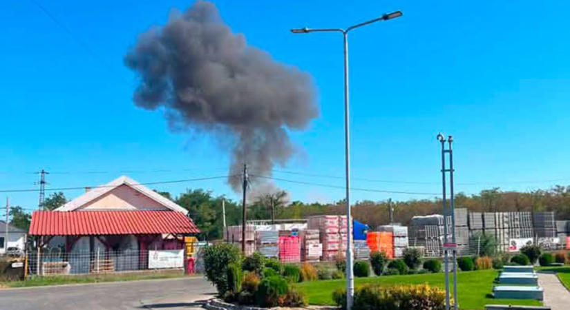 Videón a Szolnok mellett lezuhant, füstölő Gripen
