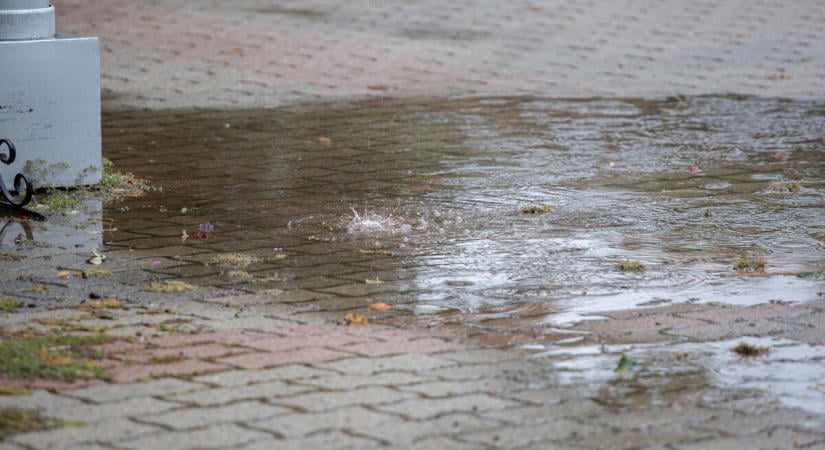 A Balatonnál több helyen is mintegy 43 milliméter eső esett az elmúlt 24 órában