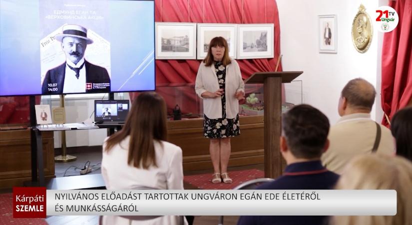 Nyilvános előadást tartottak Ungváron Egán Ede életéről és munkásságáról (videó)