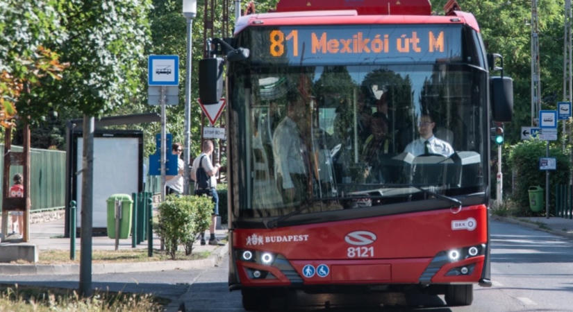 Augusztus végétől a Dózsa György útig jár a 81-es trolibusz