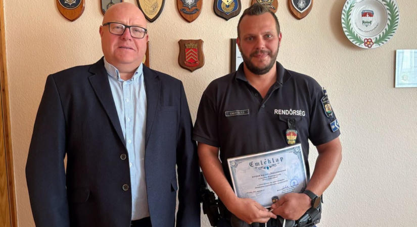 Három év után került vissza az ellopott gép, külön köszönetet mondtak az oroszlányi rendőröknek