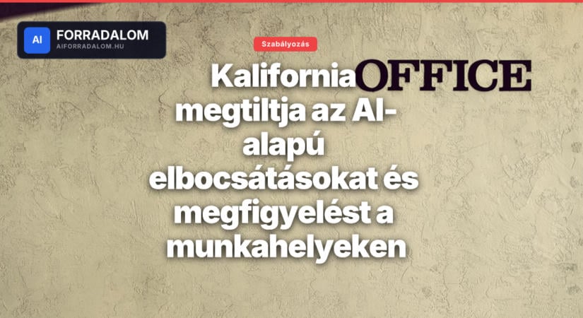 Kalifornia megtiltja az AI-alapú elbocsátásokat és megfigyelést a munkahelyeken