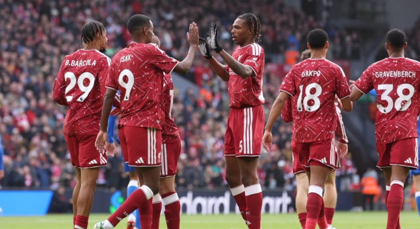 Négy perc alatt döntött a Liverpool, Szoboszlai nélkül is megtört az anfieldi átok