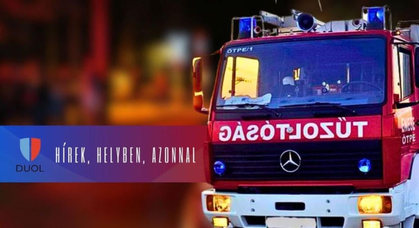 Baleset történt Dunaújvárosban, tűzoltók is érkeztek a helyszínre
