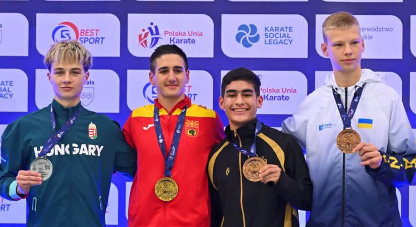Ezüstérmet nyert a Bagi Ádám a rekordlétszámú karate vb-n