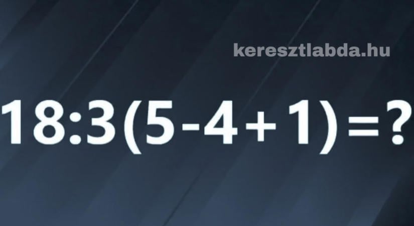 Matek feladat: Számold ki, mennyi lesz ez a rövid sor