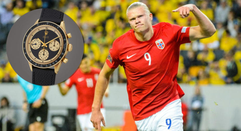Félmilliárd forintos Rolexben lazított Erling Haaland