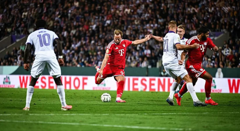 Vezetett az Osnabrück, de négy góllal válaszolva továbbment a Német Kupában a Bayern München