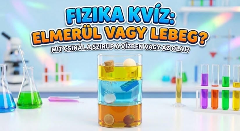 Fizika kvíz: Elmerül vagy lebeg? Itt most a józan ész is számít! Meglesz mind a 10?