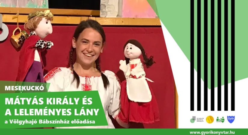 Mátyás királyról szóló bábelőadással várják a gyerekeket Győrben